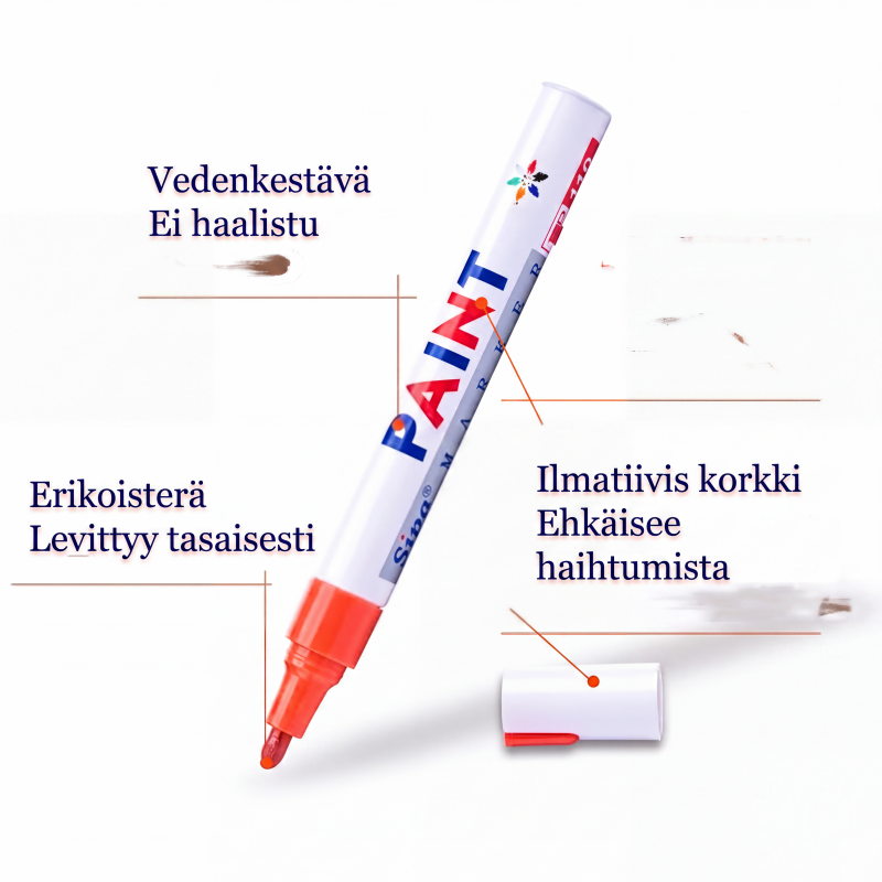 🔥 50 % ALENNUS 🚗 Renkaiden merkintäkynä – kirkkaat ja kestävät värit