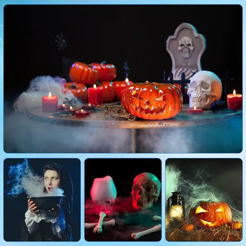 ⚡🎃🔥Ultraäänisumukone, jossa on 12 LED-valoa