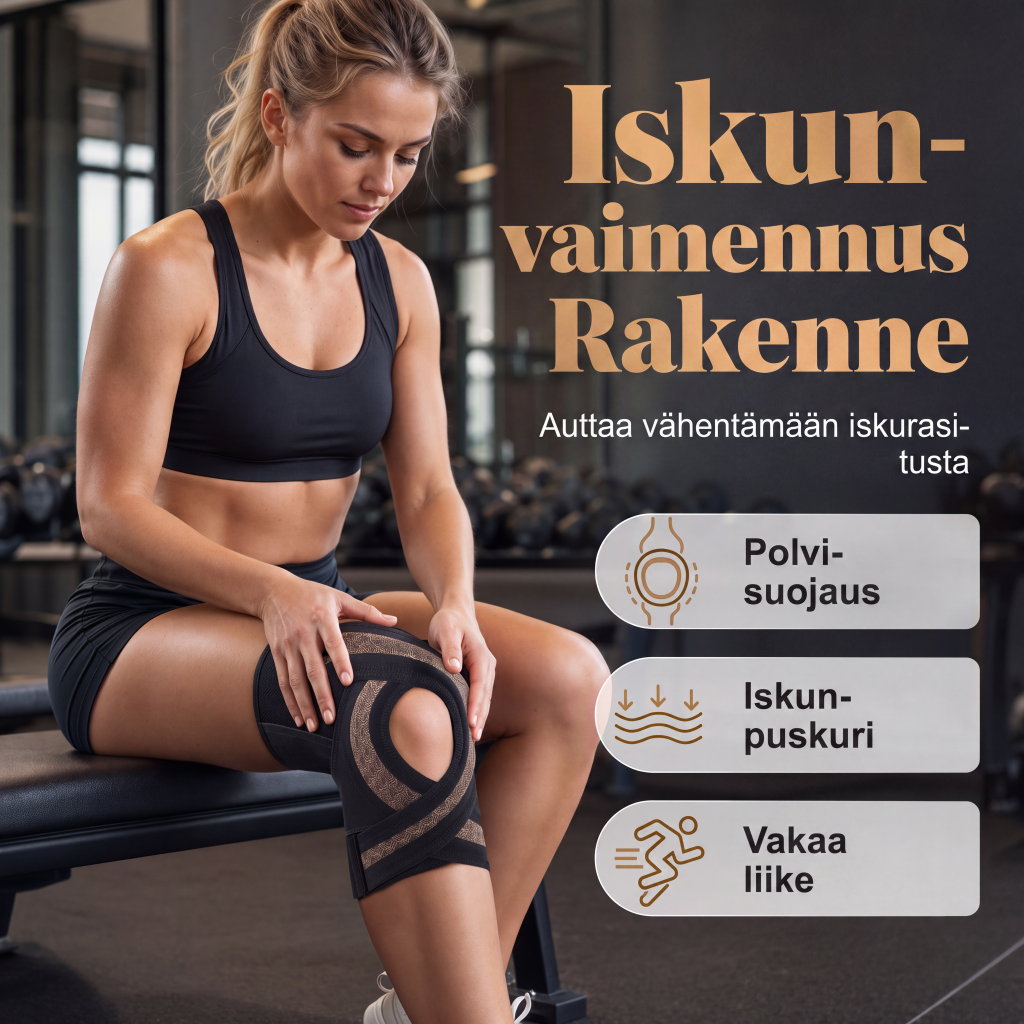 Liukumaton polvituki jousituella