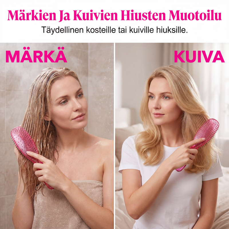 Kannettava päänahkahierontaharja