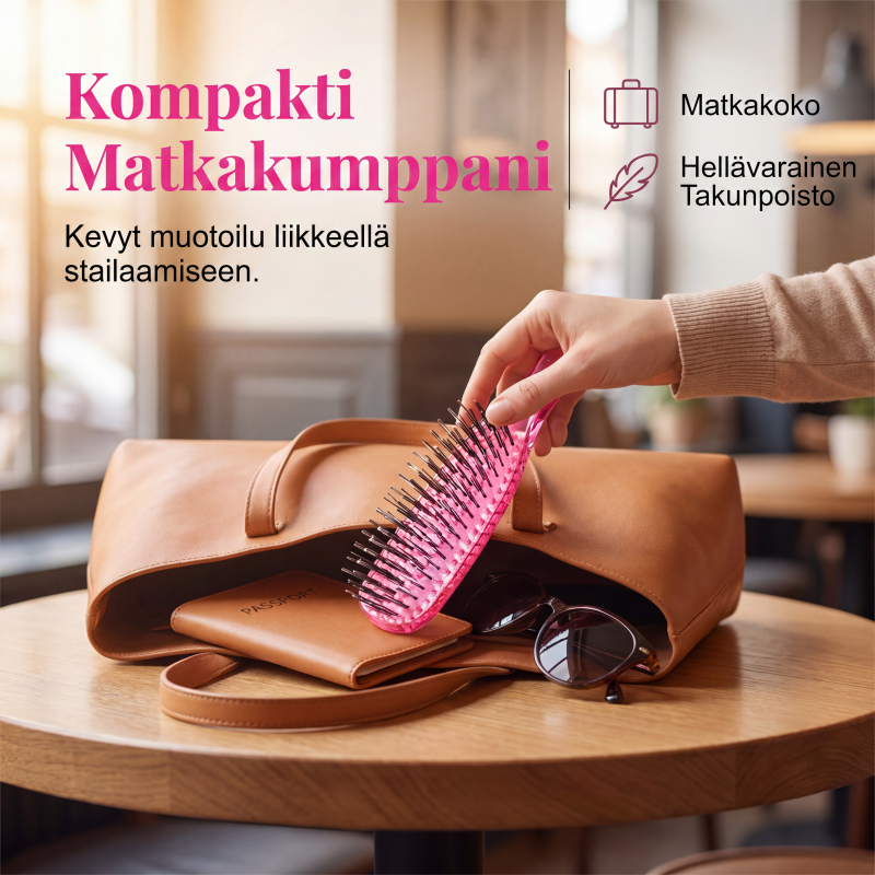 Kannettava päänahkahierontaharja