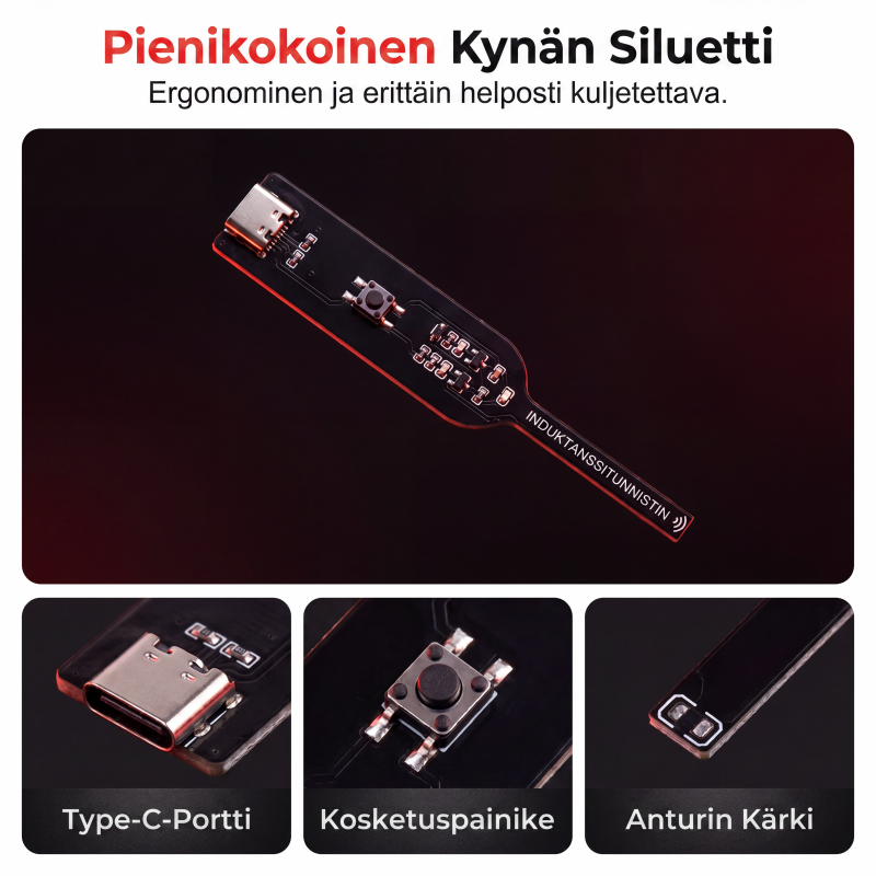 USB-C induktanssinilmaisin kynä emolevyn korjaukseen