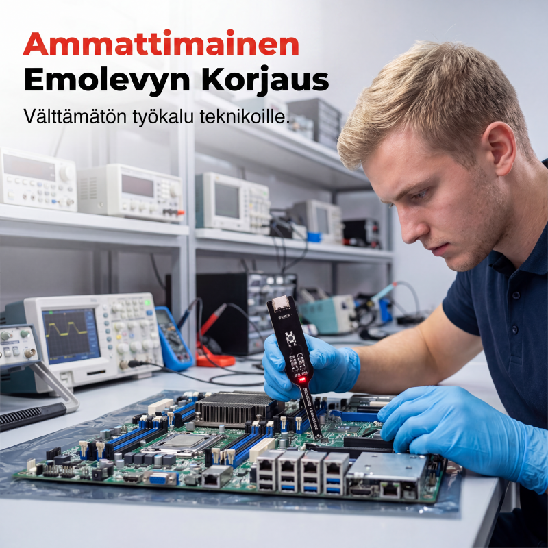 USB-C induktanssinilmaisin kynä emolevyn korjaukseen