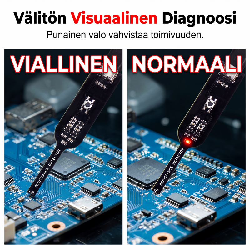 USB-C induktanssinilmaisin kynä emolevyn korjaukseen