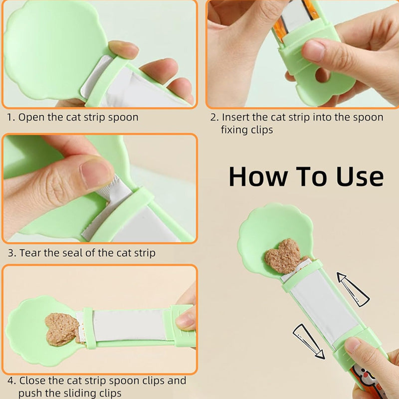 Cat Treat Squeeze Feeder Spoon