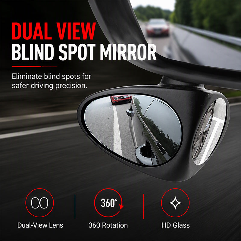 Dual-Sided Car Blind Spot Mirror