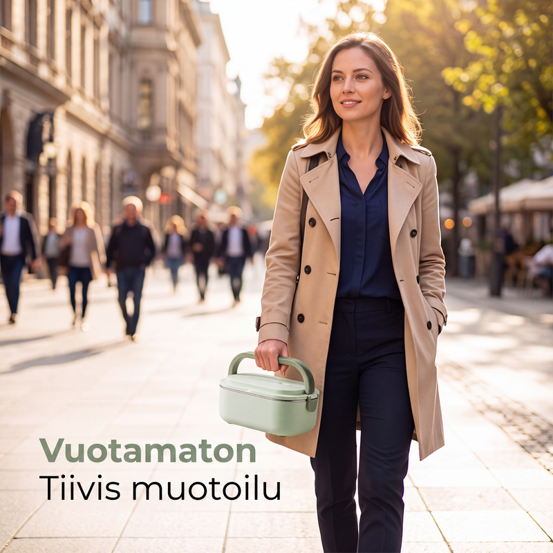 Kannettava sähkölämmitteinen lounasrasia, vedetön ruoanlämmitin