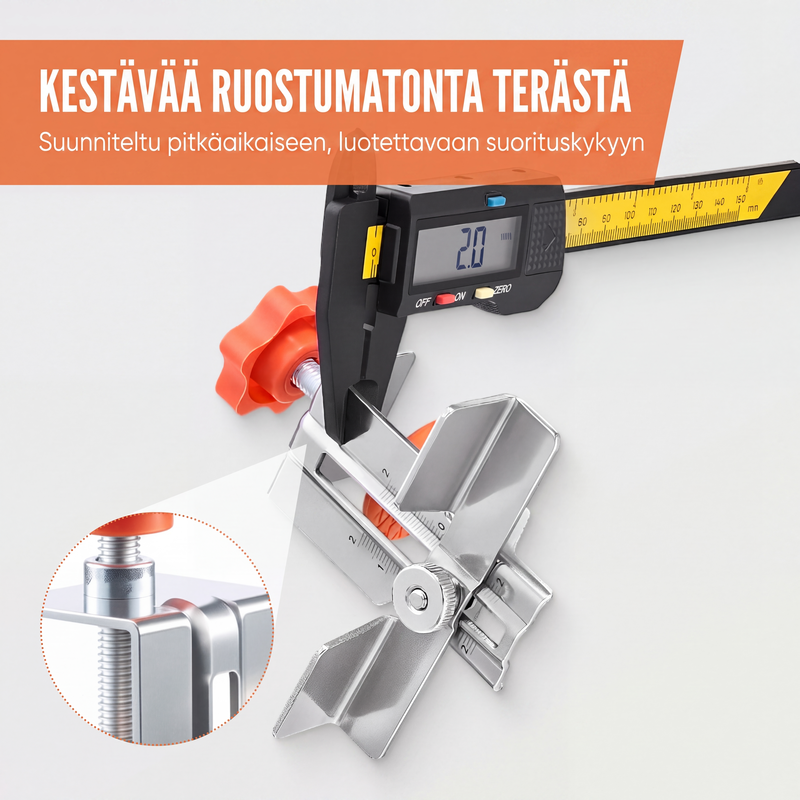 Säädettävä kaapinovien asennusjigi