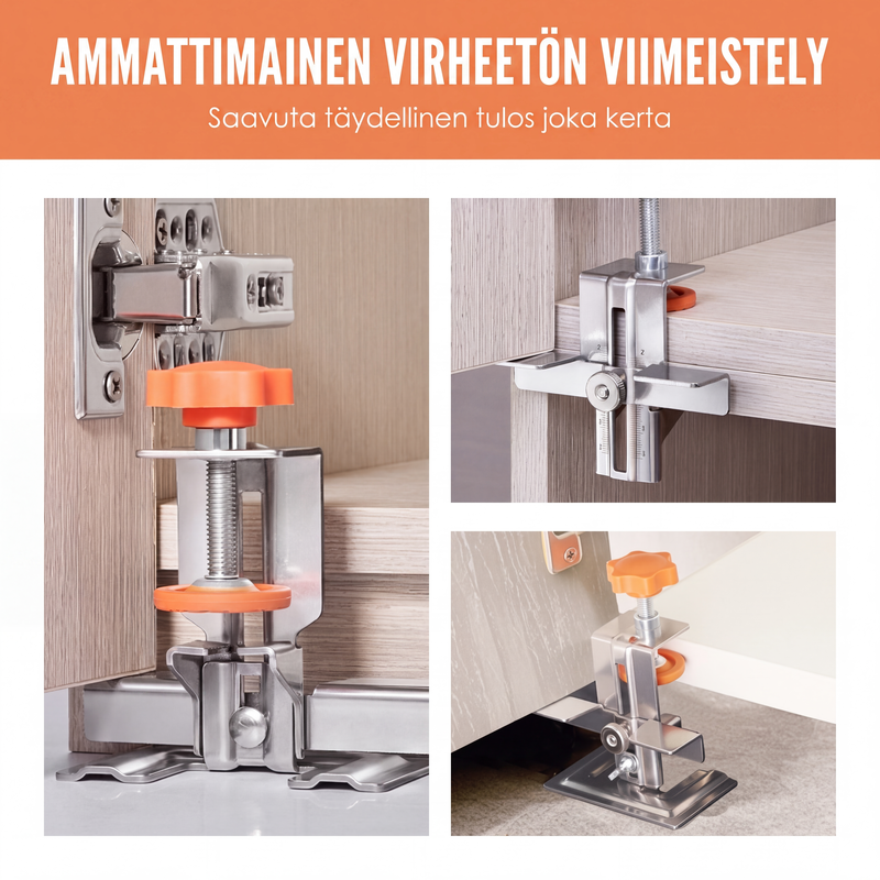 Säädettävä kaapinovien asennusjigi