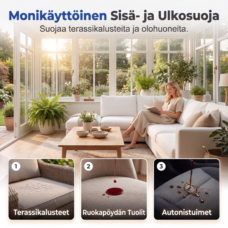 Vedenpitävä suoja-aine spray verhoiluille