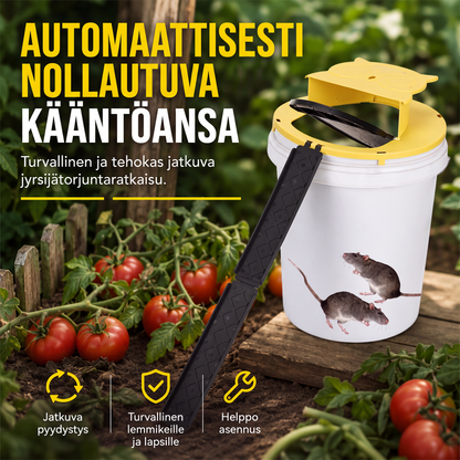 Automaattisesti nollautuva kääntökantinen hiirenloukku