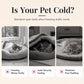 🎄 Halbgeschlossene Weihnachts-Höhle für Hunde & Katzen – Kuscheliges Winterbett mit weichem Plüsch, warm & schützend – perfektes Weihnachtsgeschenk für Haustiere