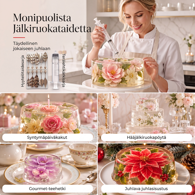 3D-gelatiinitaiteen työkalut