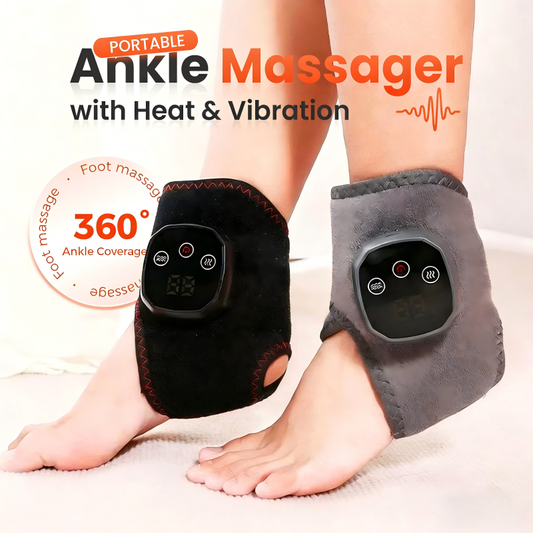 Value Bundle: Portable Ankle Massager with Heat & Vibration