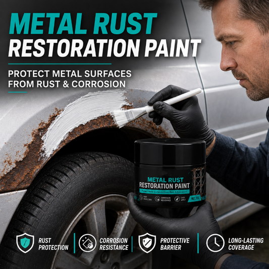 🔧🏠 50 % ALENNUS! Musta korjauspasta metallin ruostesuojaukseen – kunnostaa ruostuneet portit, kaiteet ja työkalut. Muodostaa suojakerroksen – vaihtoa ei tarvita! 🛡️✨