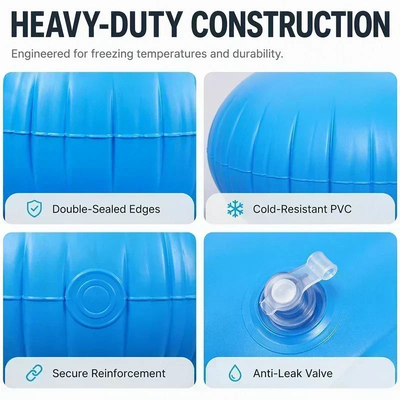 🏊 Save 50%! ❄️ Pool Winterizing Air Pillow – Round, ice pressure relief & protective ✨