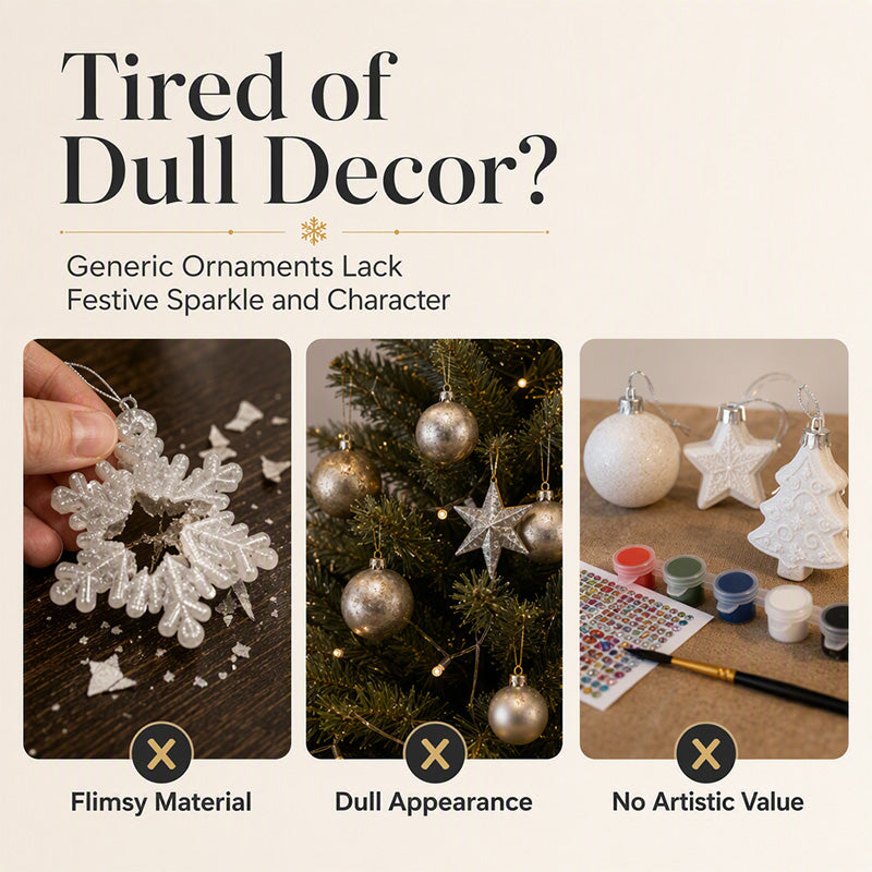 🎁🎄Joulualennus 50 %:n alennus!🥰Joulun DIY-maalaus- ja ripustettavien koristeiden sarja