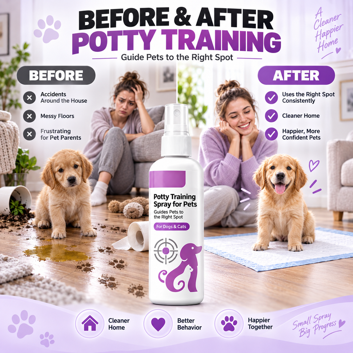 🥳HUIPPUTARJOUS🥳💞Yli 10 000 myytyä! Sisäsiisteyteen opettava suihke – alk. 19,99 €! Ohjaa lemmikkiä, turvallinen ja helppokäyttöinen. Puhtaampi koti – hanki omasi! ✅