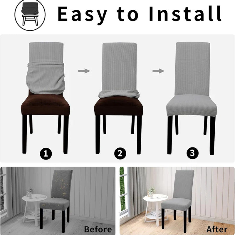 Universal Stretch One-Piece Chair Cover