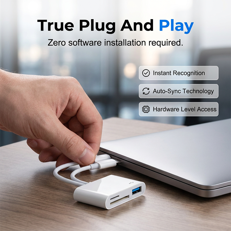 💥-50 % ALENNUS⏰ 5-in-1-muistikortinlukija 🔌 Plug & play, monimuotoinen, nopea tiedonsiirto kaikille laitteillesi 📲