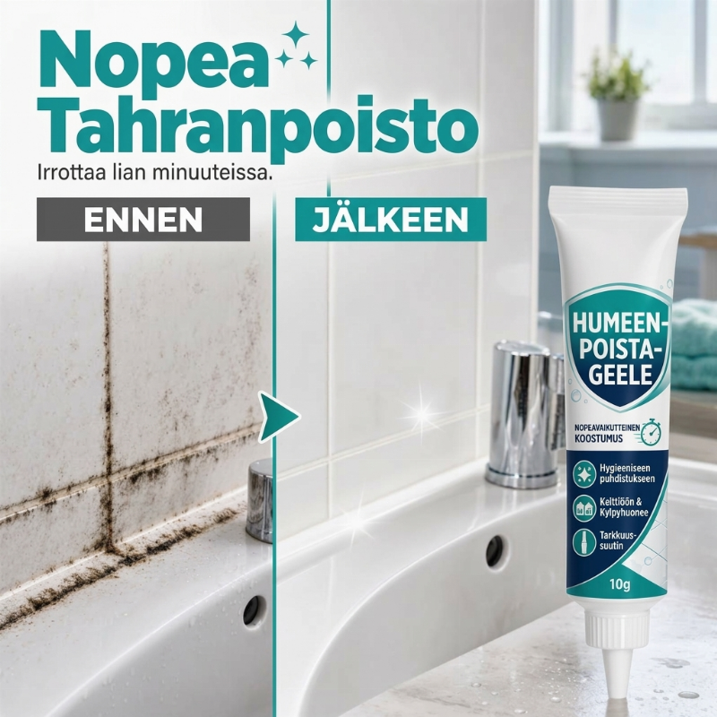 Kodin homeenpoistogeeli kylpyhuoneeseen ja keittiöön