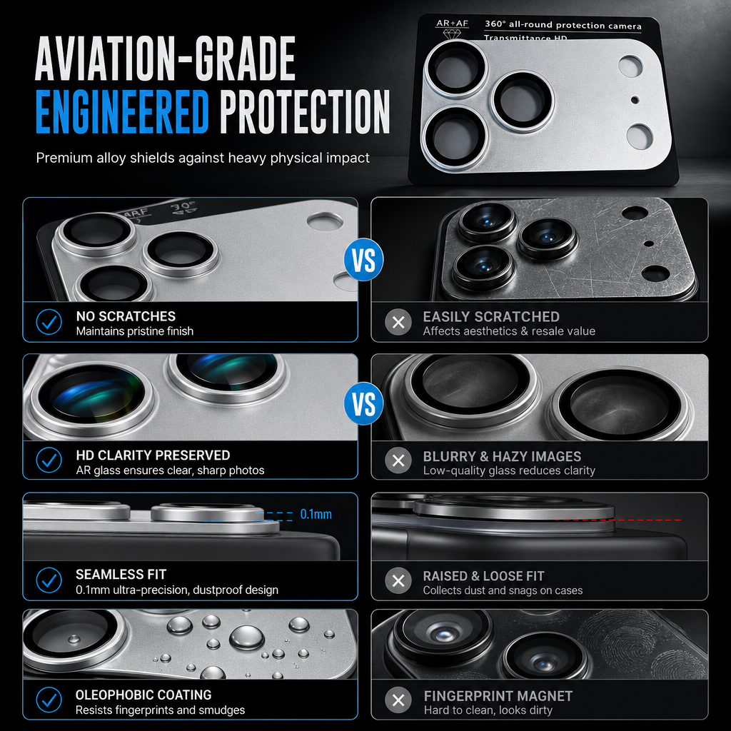 Metal Camera Lens Armor Protector