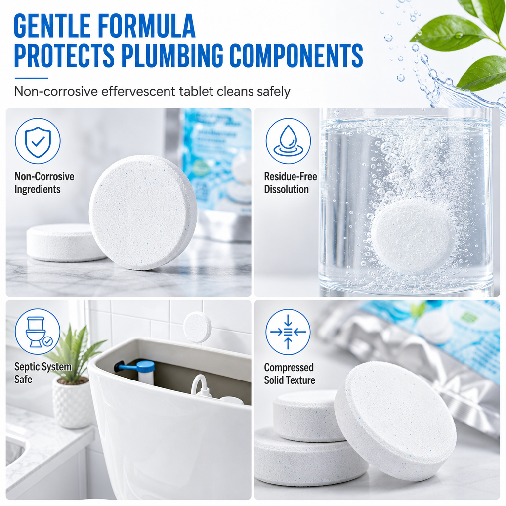 🚽✨ 20 kpl WC-säiliön raikastustabletteja – poreileva vaikutus torjuu hajuja, hitaasti vapautuva koostumus puhdistaa jatkuvasti. Hellävarainen putkistolle! 🧼✅
