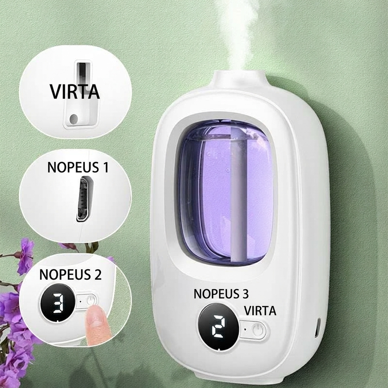 Automaattinen aromaterapiahajotin – raikas tuoksu kotiisi ilman vaivaa!