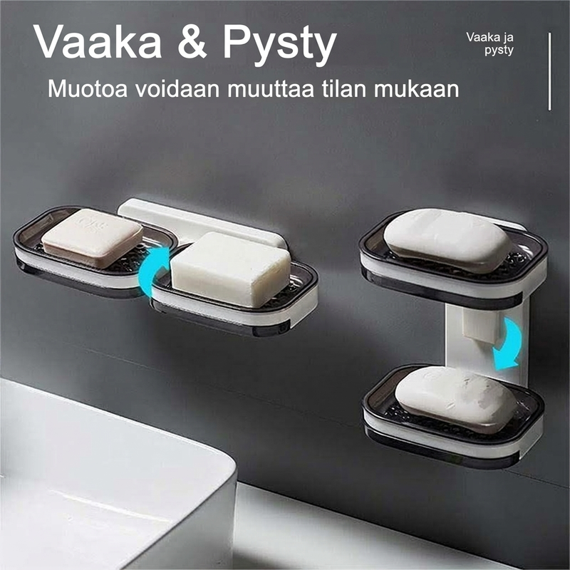 Saippua-astia tyhjennysastiolla