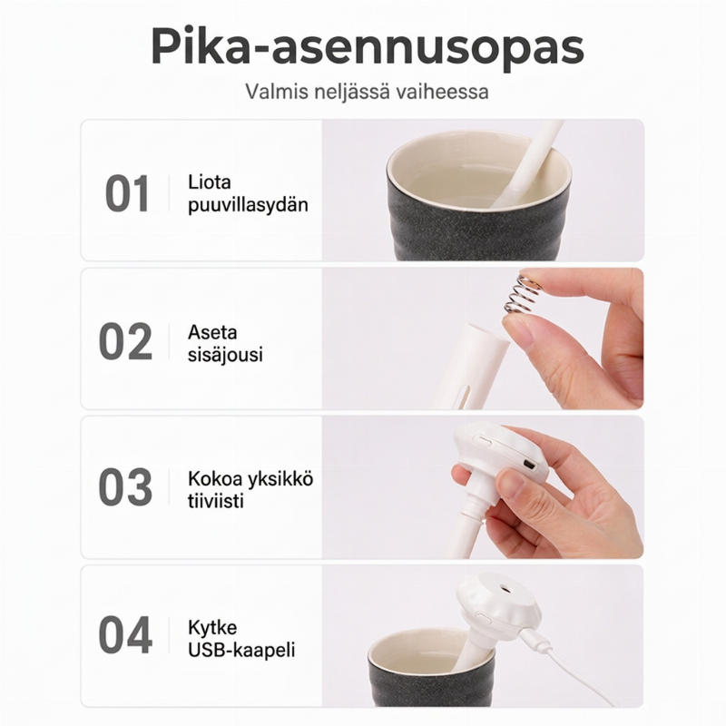 Mini kannettava USB-vesihöyrynimistin
