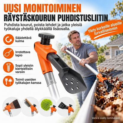 Monikäyttöinen kourunpuhdistustyökalu