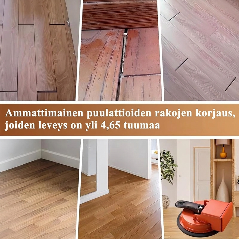 Raskaankäytön lattianraon korjaaja imukupilla
