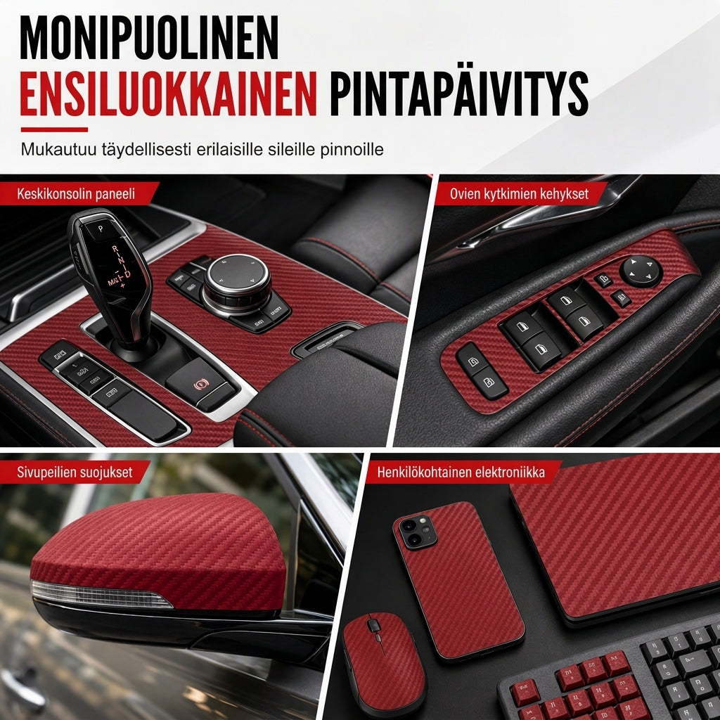 ⏳rajoitetun ajan 50 % alennus⏰Itsekiinnittyvä hiilikuvainen sisätilojen kalvokalvo🚗🔰