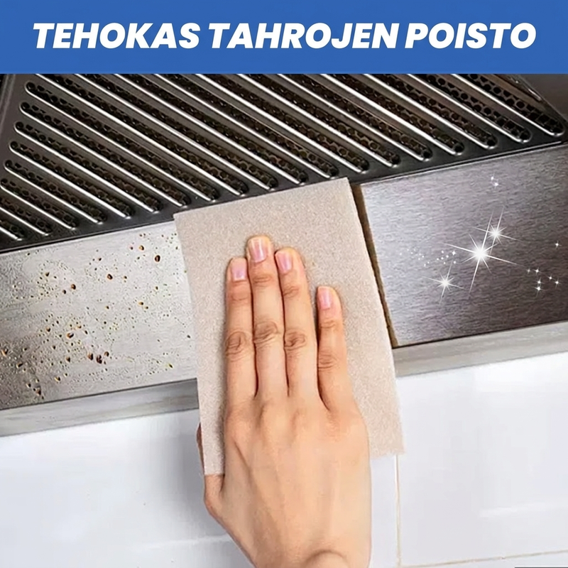 Monitoiminen ja tehokas puhdistusvoide sienellä
