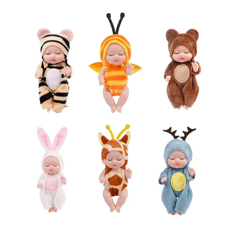 🧸 Mini Reborn Vauvanuket – Suloinen Pieni Nukke Lahjaksi, Koristeeksi ja Luovaan Leikkiin