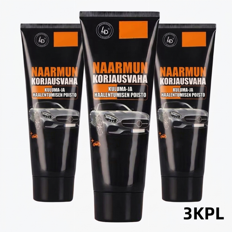 🚗✨ Auton naarmujen häivytys- ja kiillotusaine 120 ml – Poista kevyiden naarmujen näkyvyyttä ja palauta maalipinnan kiilto helposti 🧽