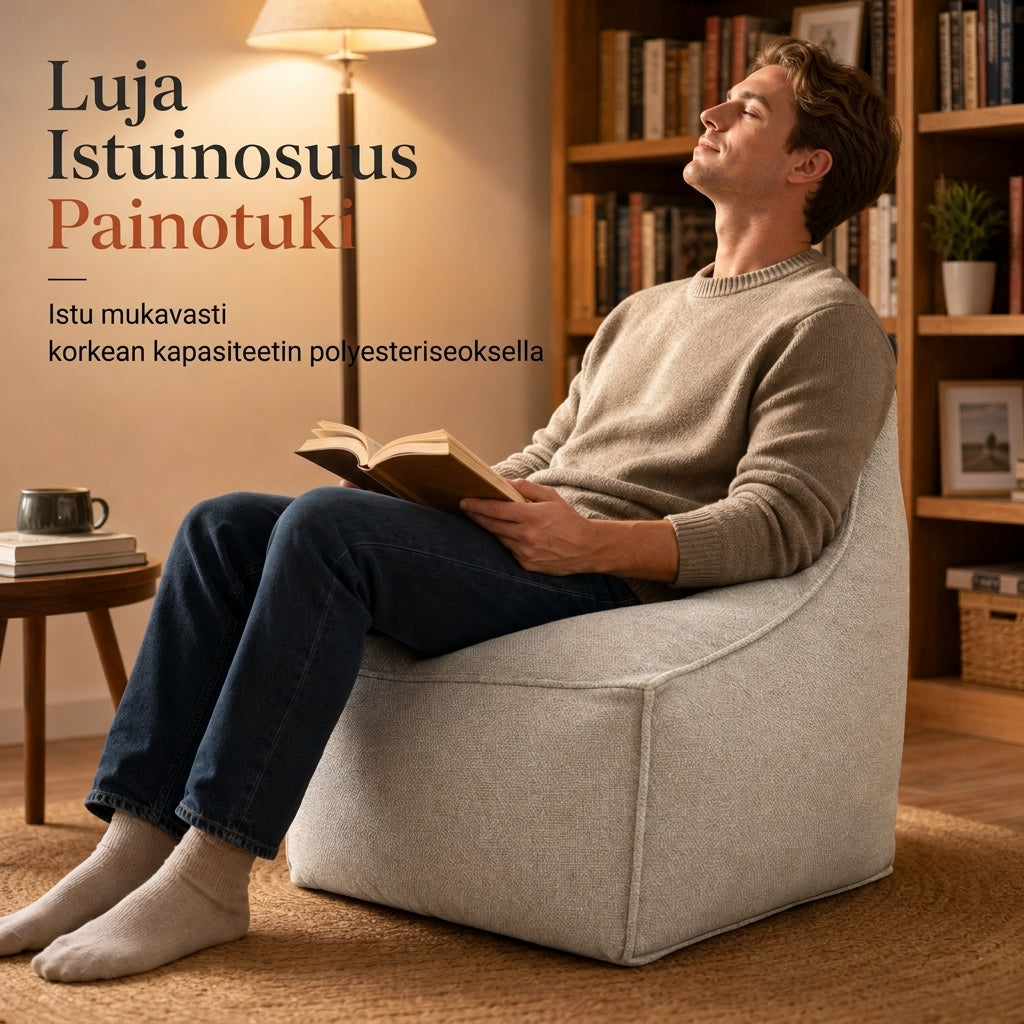 ⏳🔥RAJOITETUN AJAN 50% ALENNUS! ⏰Säilytysjakkaran suojus: Täytä vaatteilla, leveä vetoketju, pestävä, 45x45x23cm🧺🛋️