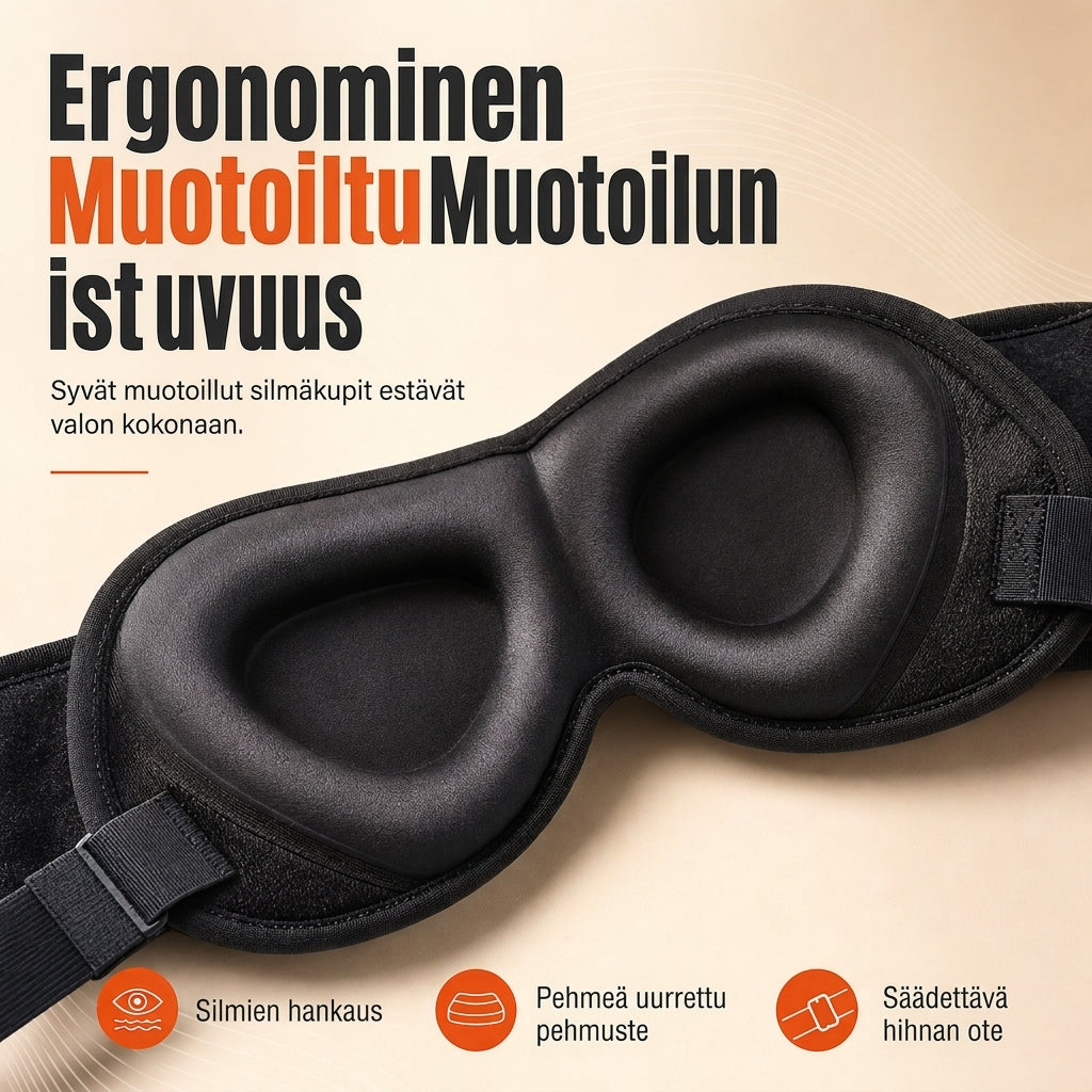 ✈️ 3D Memory Foam Matkatyyny & Pimennettävä Silmämaski – Ergonominen Niskatuki Mukavaan Matkustamiseen