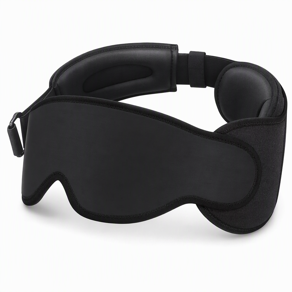 ✈️ 3D Memory Foam Matkatyyny & Pimennettävä Silmämaski – Ergonominen Niskatuki Mukavaan Matkustamiseen