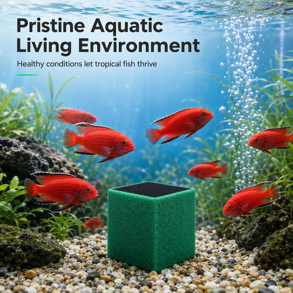 🥳2026 HITTITARJOUS🐠💧 75% ALENNUS! Aktiivihiilisuodatinkuutio – hunajakennosuodatus kirkastaa samean veden ja poistaa hajut. Murenemista estävä pala kristallinkirkkaaseen akvaarioon! 🛡️✅