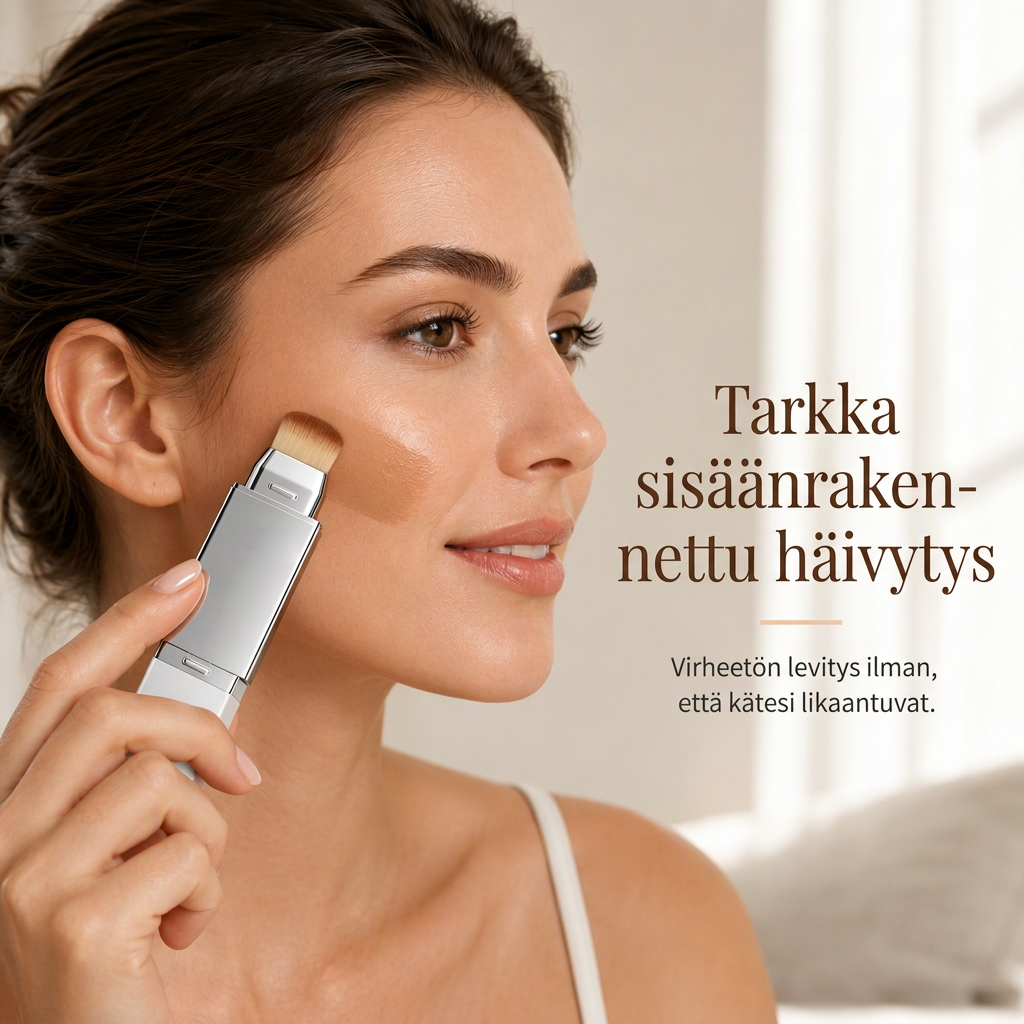 2-in-1 korkeapeittämäinen meikkivoidetanko