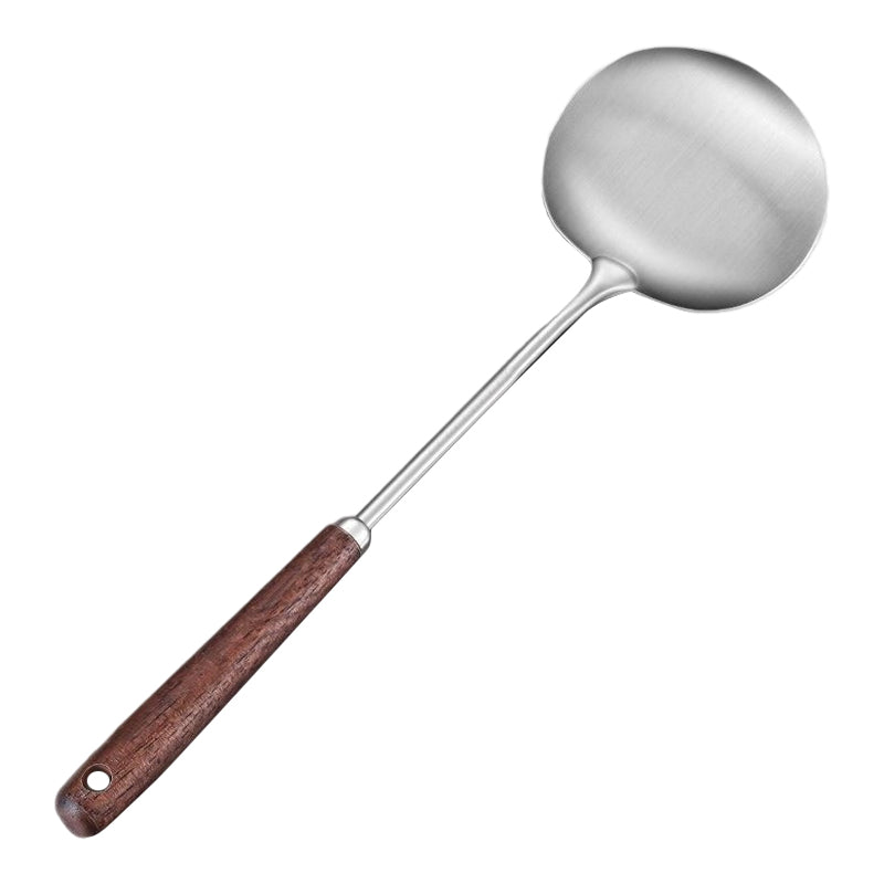 2-in-1 ruostumattomasta teräksestä valmistettu wokki-lusikka