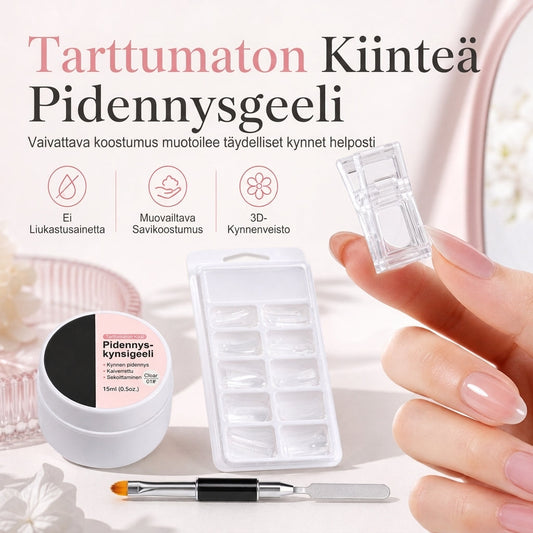 Tarttumaton kiinteä muotoilugeeli kynsien pidennykseen