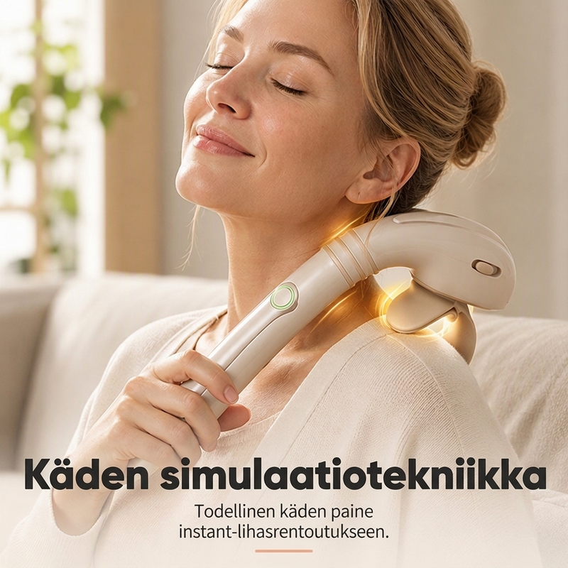 Langaton pitkävartinen hierontalaite