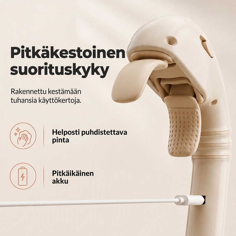 Langaton pitkävartinen hierontalaite
