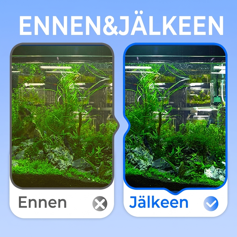 3-in-1-suodinuallas - suodatus, hapettuminen ja veden pumppaus