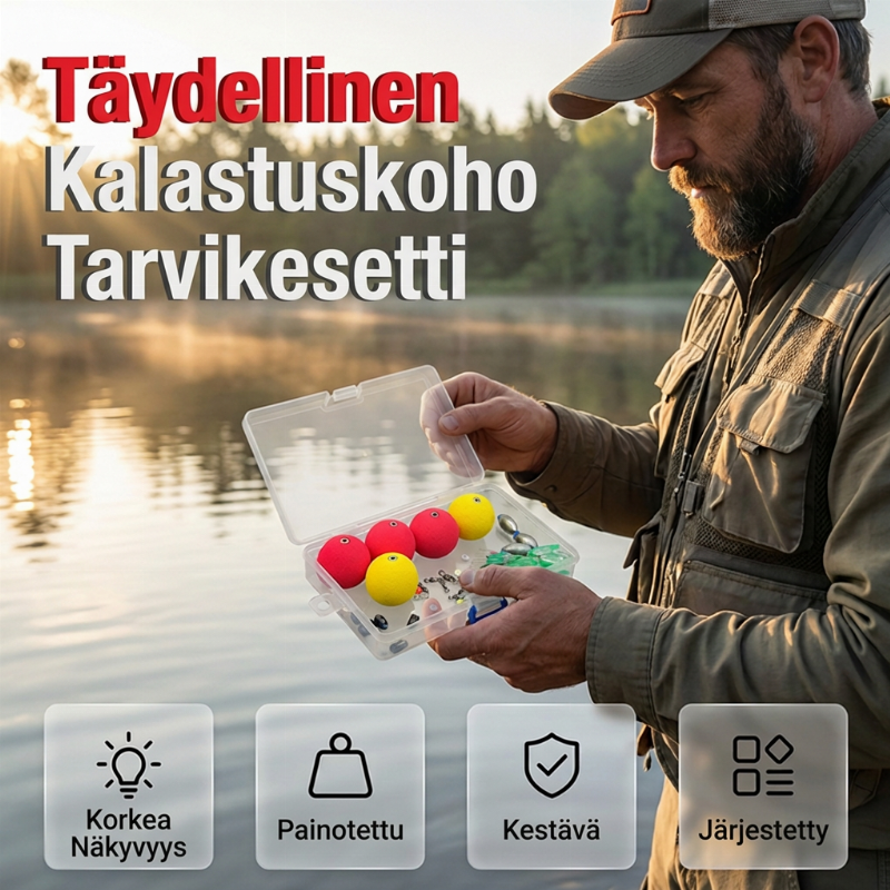 Täydellinen Uimurin ja Painolapun Kalastusvälinepaketti