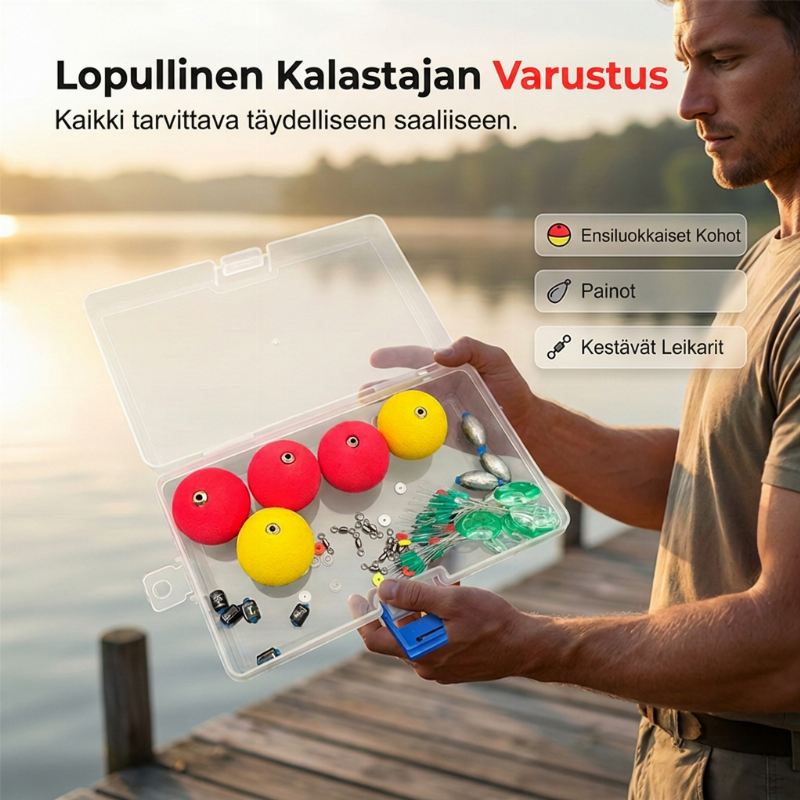 Täydellinen Uimurin ja Painolapun Kalastusvälinepaketti