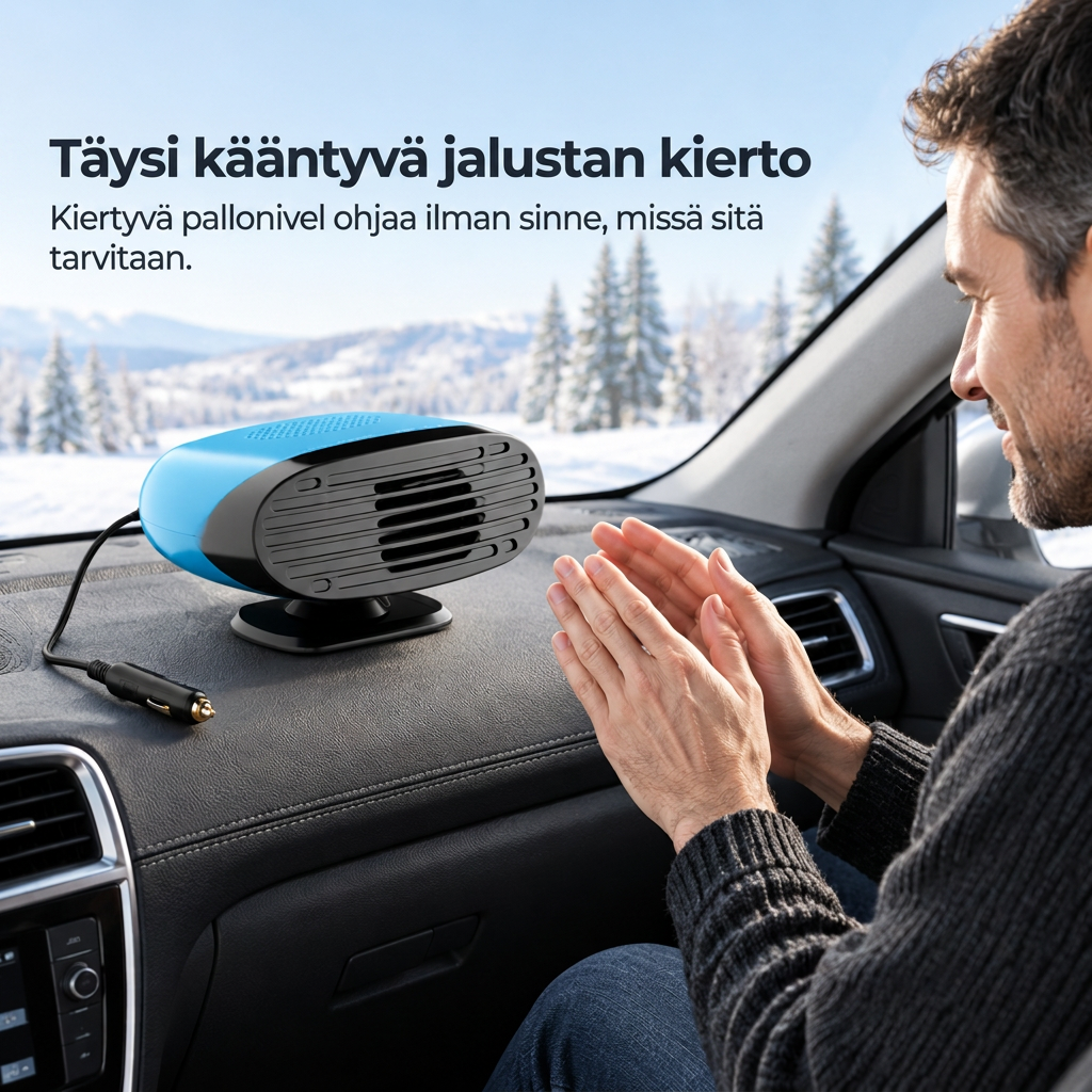📢 50% ALENNUS! Autolämmitin & tuulilasin sulatuspuhallin – säädettävä lämmin ilma kylmiin aamuihin 🚗❄️