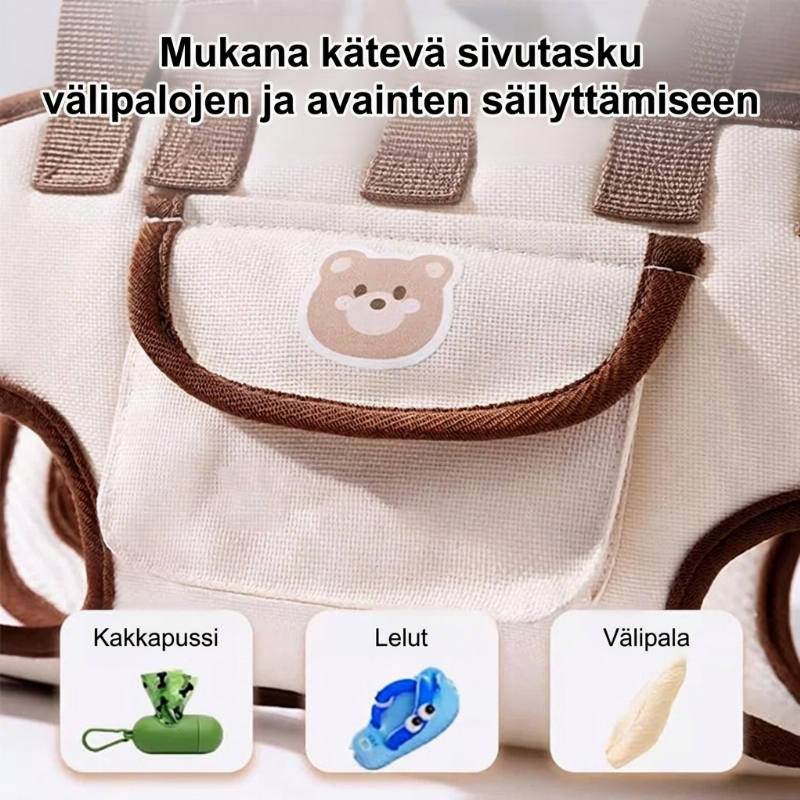 Kannettava ja hengittävä lemmikin kantorinta & reppu